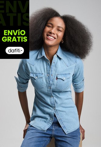 Camisa Denim Levi's Iconic Western Índigo Claro Levis