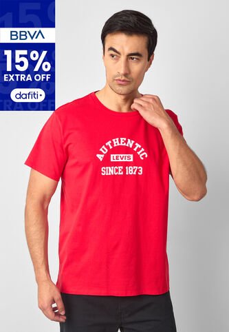 Camiseta Levi's Rojo Levis