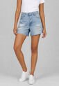 Short Denim  Levi's Ribcage Zip Fit Índigo Claro de Levis