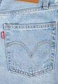 Short Denim  Levi's Ribcage Zip Fit Índigo Claro de Levis