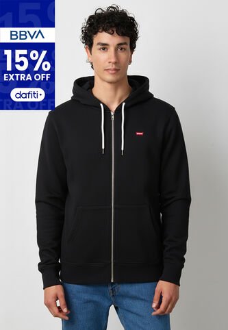 Hoodie Levi's Negro Levis