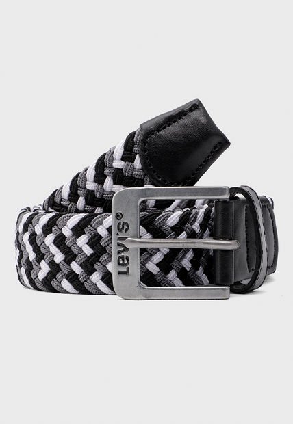 Cinturón Negro-Blanco-Gris Levi's