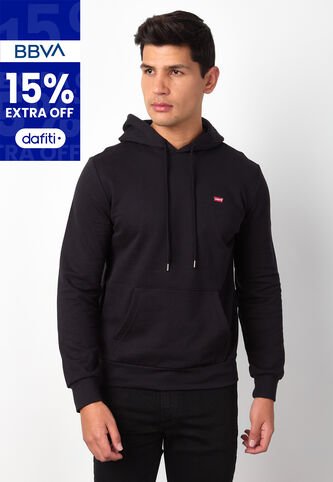 Hoodie Levi's Negro Levis