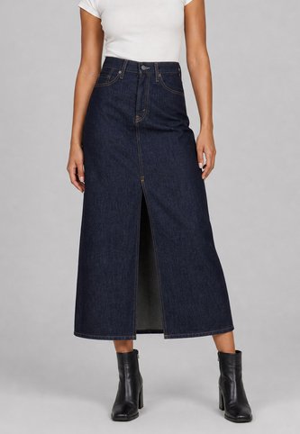 Falda Larga Denim Levi's Ankle Colum Fit Índigo Oscuro Levis