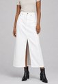 Falda Larga Denim Levi's Ankle Colum Fit Blanco de Levis