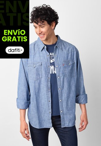 Camisa Denim Levi's Barstow Índigo Medio Levis