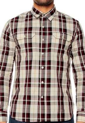 Camisa Vinotinto/Beige Levi's