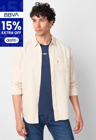 Camisa Levi's Sunset 1 Pocket Amarillo Claro Levis