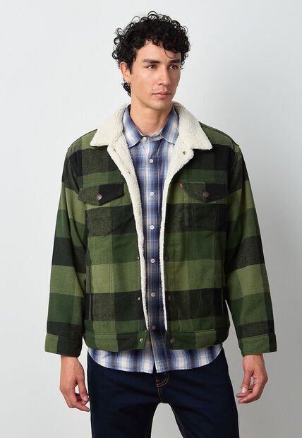 Chaqueta Levi's Plaid Verde