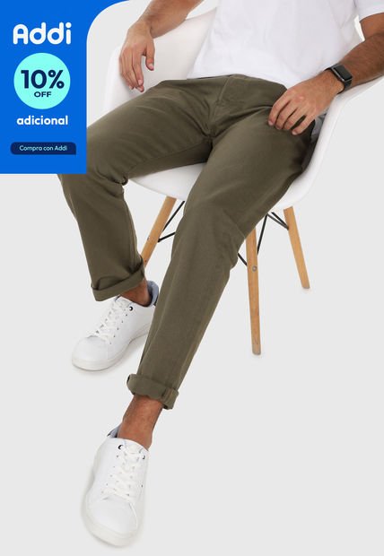 Jean Levi's 501 Classic Fit Verde Oliva