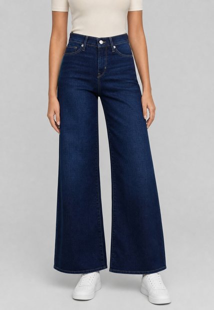 Jean Levi's 318 Shaping Wide Leg Fit Índigo Medio
