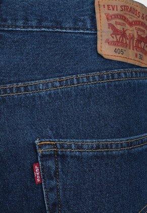 Bermuda Denim Levi's 405 Standard Fit Índigo Medio