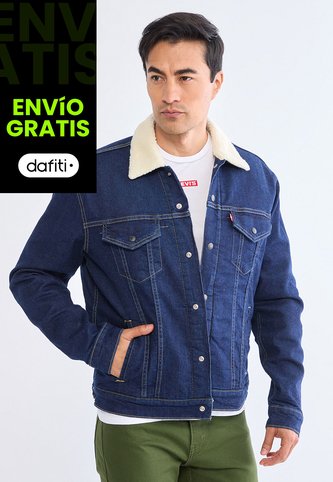 Chaqueta Denim Levi's Sherpa Trucker Índigo Oscuro Levis
