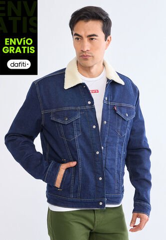 Chaqueta Denim Levi's Sherpa Trucker Índigo Oscuro Levis