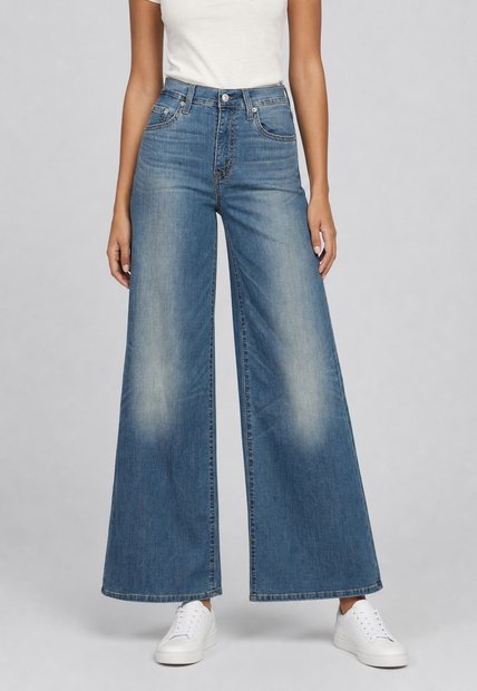 Jean Levi's 728 Wide Leg Fit Índigo Medio