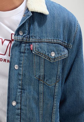 Chaqueta Denim Azul-Blanco Levi's Sherpa Trucker