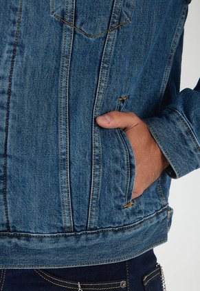 Chaqueta Denim Azul-Blanco Levi's Sherpa Trucker