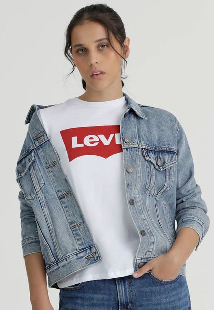 Camiseta Blanco-Rojo Levi's