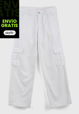 Jean Cargo Levi's Superlow Fit Marfil Levis