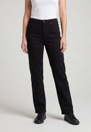 Jean Levi's Ribcage Straight Ankle Fit Negro