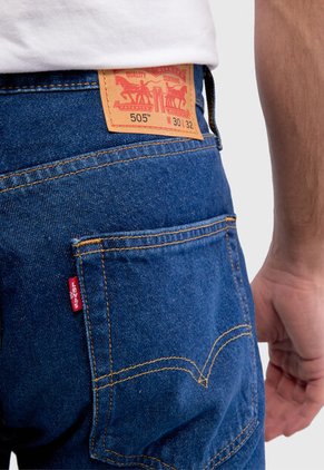 Jean Levi's 505 Regular Fit  Índigo Medio