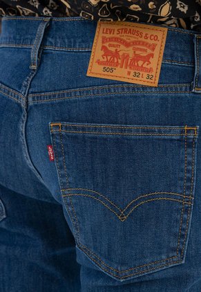 Jean Levi's 505 Regular Fit Índigo Medio
