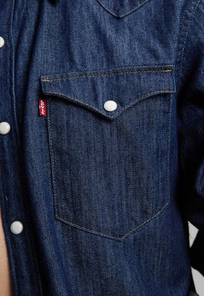 Camisa Denim Levi's Barstow Western Índigo Oscuro