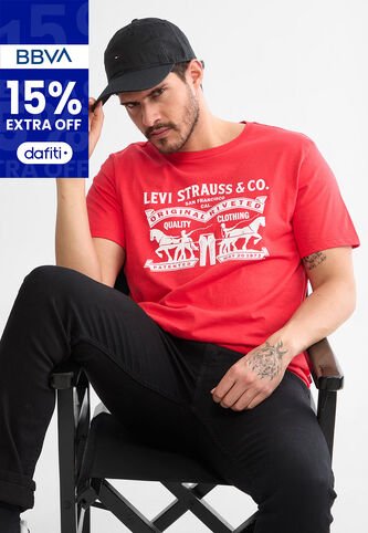 Camiseta Levi's Rojo Levis