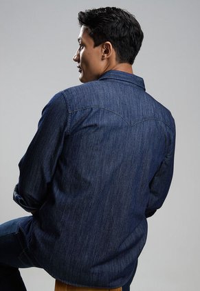 Camisa Denim Levi's Barstow Western Índigo Oscuro