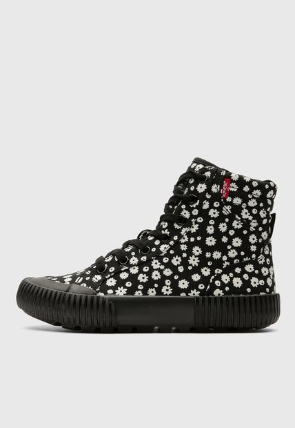 Tenis Lifestyle Levi's Oliva Floral Negro