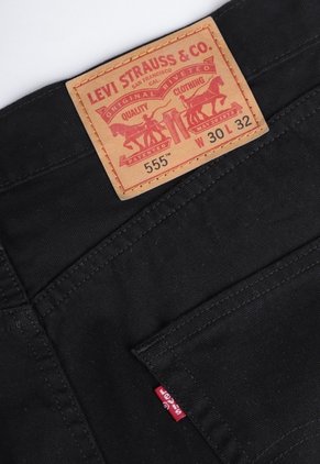 Jean Levi's 555 Relaxed Carpenter Fit Negro