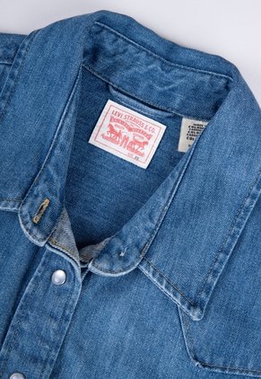 Camisa Denim Levi's Ultimate Western Índigo Medio