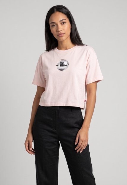 Camiseta Levi's Anyday Rosa