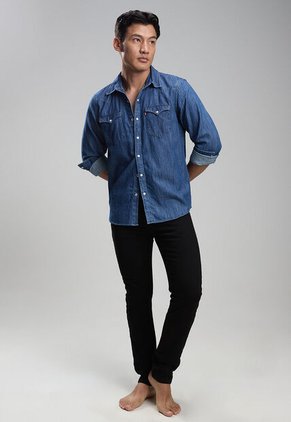Camisa Denim Levi's Barstow Western Índigo Oscuro