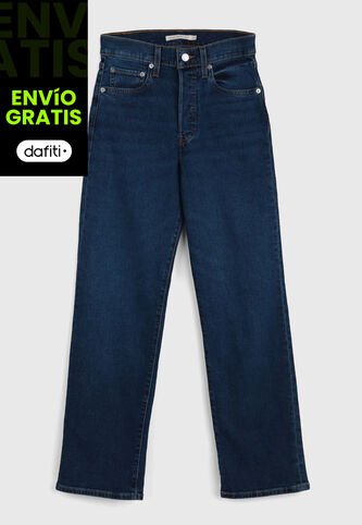 Jean Levi's Ribcage Straight Ankle Fit índigo Medio Levis