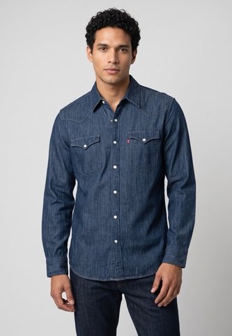 Camisa Denim Levi's Barstow Western Índigo Oscuro Levis
