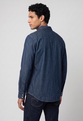 Camisa Denim Levi's Barstow Western Índigo Oscuro