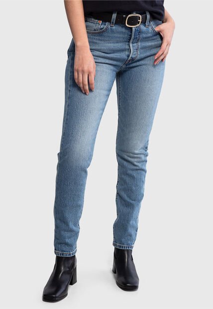Jean Levi's 501 Skinny Fit Índigo Medio