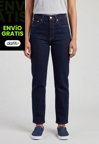 Jean Levi's Ribcage Straight Ankle Fit Índigo Oscuro Levis