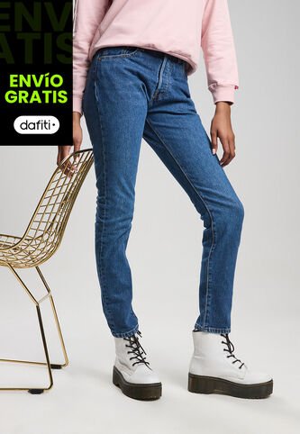 Jean Levi's 501 Skinny Fit Índigo Medio Levis
