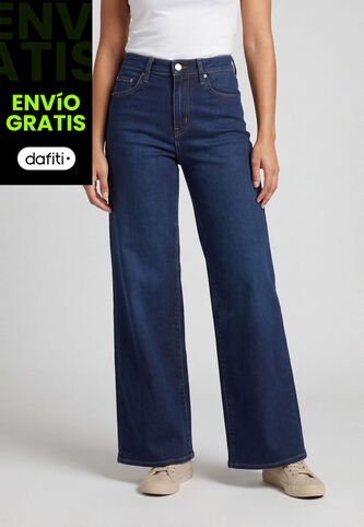 Jean Levi's 728 Wide Leg Fit Índigo Medio Levis