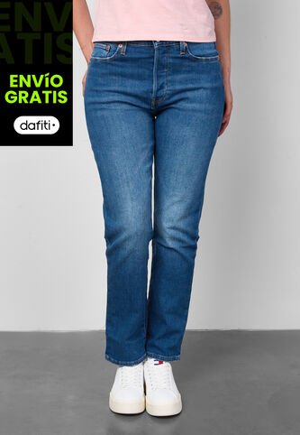 Jean Levi's Wedgie Straight Fit Índigo Medio Levis