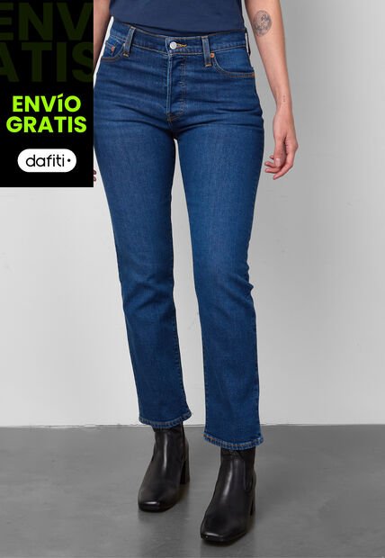 Jean Levi's Wedgie Straight Fit Índigo Medio