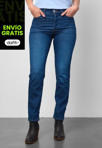 Jean Levi's Wedgie Straight Fit Índigo Medio Levis