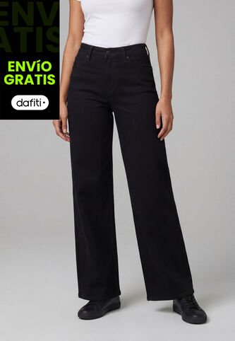 Jean Levi's 318 Shaping Wide Leg Fit Negro Levis