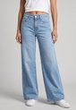Jean Levi's 318 Shaping Wide Leg Fit Índigo Claro de Levis