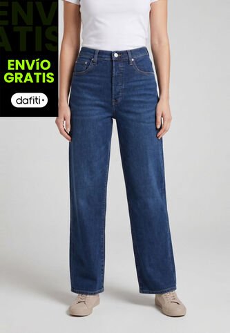 Jean Levi's Ribcage Straight Ankle Fit Índigo Oscuro Levis
