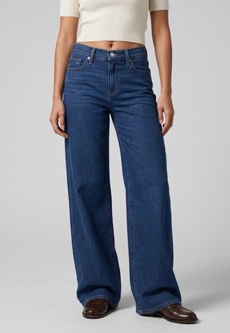 Jean Levi's 318 Shaping Wide Leg Fit Índigo Medio Levis