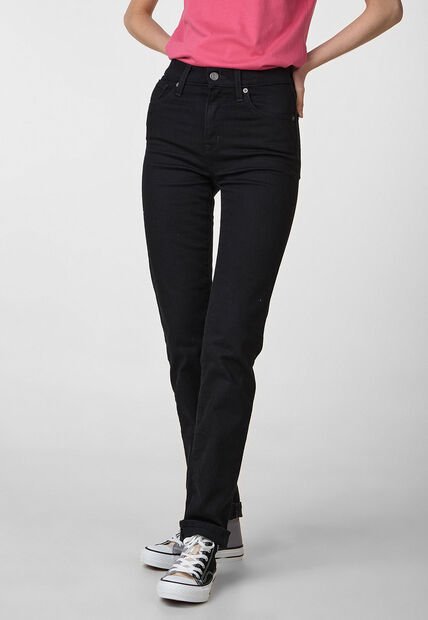 Jean Levi's 724 Slim Straight Negro