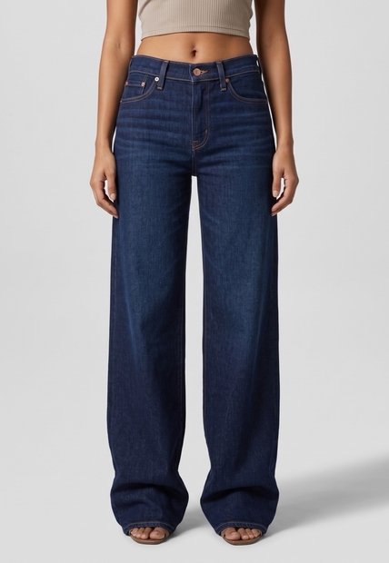 Jean Levi's 318 Shaping Wide Leg Fit Índigo Oscuro